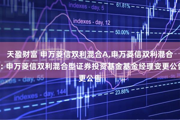 天盈财富 申万菱信双利混合A,申万菱信双利混合C: 申万菱信双利混合型证券投资基金基金经理变更公告